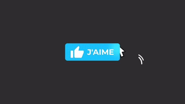 J'aime Bouton Animation