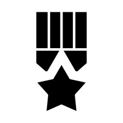 medal icon or logo isolated sign symbol vector illustration - high quality black style vector icons
