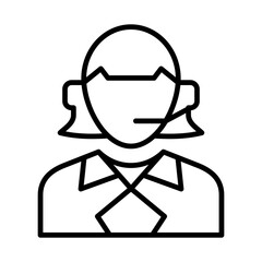 customer service icon or logo isolated sign symbol vector illustration - high quality black style vector icons
