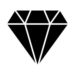 gemstone icon or logo isolated sign symbol vector illustration - high quality black style vector icons