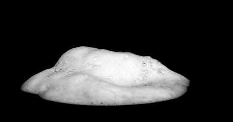 liquid white foam from soap or shampoo or shower gel Abstract soap bubbles. Set foam, soap bubble...