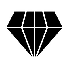 gemstone icon or logo isolated sign symbol vector illustration - high quality black style vector icons