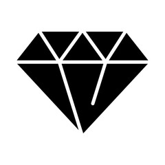 gemstone icon or logo isolated sign symbol vector illustration - high quality black style vector icons
