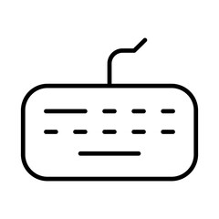 keyboard icon or logo isolated sign symbol vector illustration - high quality black style vector icons