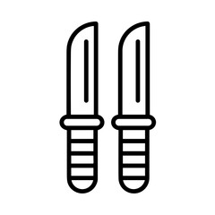 Knife icon symbol image vector. Illustration of the cutlery utensil knife object design image