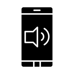 ringtone icon or logo isolated sign symbol vector illustration - high quality black style vector icons