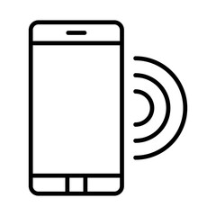 ringtone icon or logo isolated sign symbol vector illustration - high quality black style vector icons