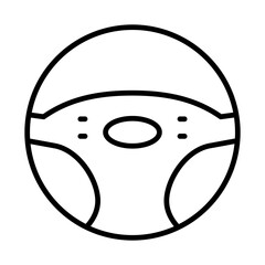 steering wheel icon or logo isolated sign symbol vector illustration - high quality black style vector icons