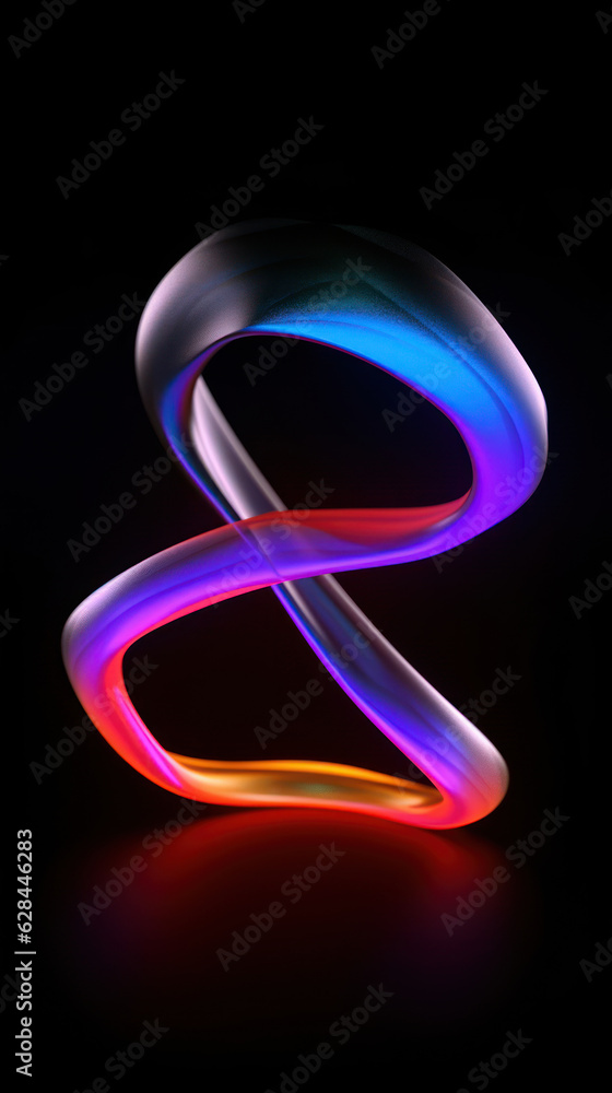 Poster abstract background with glowing lines
