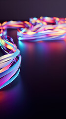Abstract neon colorful wavy background 