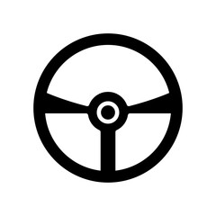 Naklejka premium steering wheel icon or logo isolated sign symbol vector illustration - high quality black style vector icons