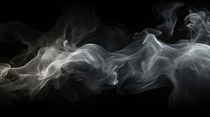 Ethereal Whispers: Enigmatic White Smoke in Solitude. Generative AI