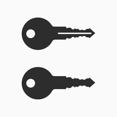 Key Icon in trendy flat style. Vector Key Icon Set