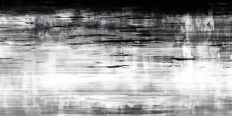 Seamless broken printer streaky faded lines black ink toner texture overlay. Abstract bad blurry vintage xerox photocopy glitch noise pattern. Dystopia core aesthetic gritty grunge, Generative AI