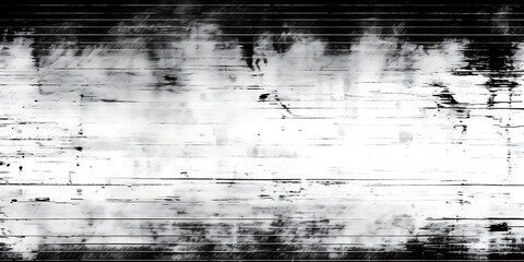 Seamless broken printer streaky faded lines black ink toner texture overlay. Abstract bad blurry vintage xerox photocopy glitch noise pattern. Dystopia core aesthetic gritty grunge, Generative AI - obrazy, fototapety, plakaty