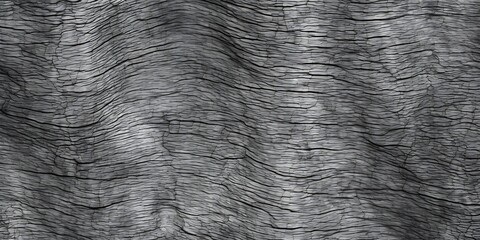 Seamless detailed closeup tree trunk bark background texture overlay. Natural rustic wood oak, fir or pine forest woodland pattern. Black and white displacement, bump or height map. 3D, Generative AI