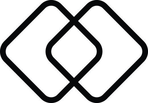 merge icon vector isolated on white background 