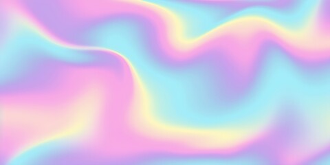 Y2K Retro Futurism iridescent playful pastel holographic heatmap ombre gradient blur background texture. Modern opalescent pale rainbow abstract color swirl nostalgic webpunk pattern, Generative AI