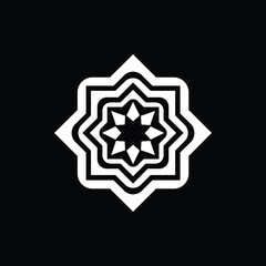 Flower minimalist line art Illustration with A letter 