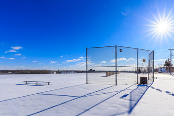 Fred Mendel Park in the city of Saskatoon, Canada