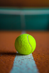 tennis ball closeup