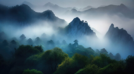 Dreamy Mountain Landscape