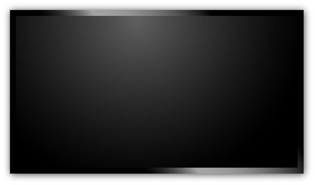 Modern TV set on a transparent background. Realistic tv template. Modern TV monitor. PNG image
