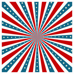 Radial America Flag