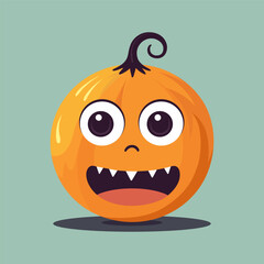 Halloween pumpkins face.  vector design. Happy halloween. Trick or treat. cute pumpkins element for spooky yard party celebration. Vector illustration.