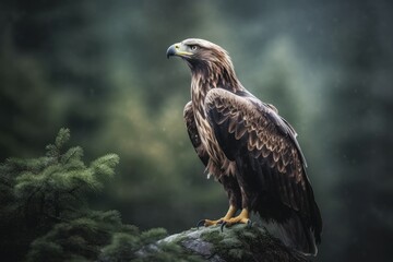 Obraz premium Eagle nature. Generate Ai