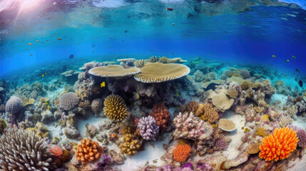 Fototapeta na wymiar Brilliant Diversity: A Kaleidoscope of Marine Life
