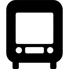 Bus transportation symbol icon vector image. Illustration of the silhouette bus transport public travel design image. EPS 10