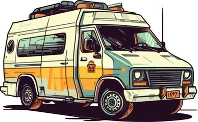 illustration of a van