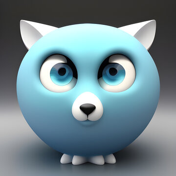 Cuddly Critter Capers, Baby's Playful & Cute Creature Illustration 3D rendering. Adorable Baby Beasties Playful Creature. Baby's Playful Creature Art.