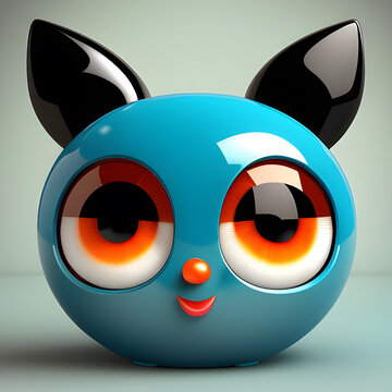 Cuddly Critter Capers, Baby's Playful & Cute Creature Illustration 3D rendering. Adorable Baby Beasties Playful Creature. Baby's Playful Creature Art.