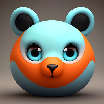 Cuddly Critter Capers, Baby's Playful & Cute Creature Illustration 3D rendering. Adorable Baby Beasties Playful Creature. Baby's Playful Creature Art.