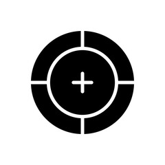 Obraz premium target icon or logo isolated sign symbol vector illustration - high quality black style vector icons