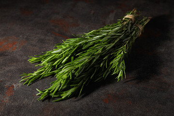 Seasoning and spices, rosemary, concept of seasoning