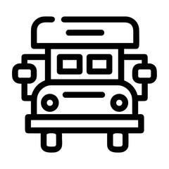 Bus transportation symbol icon vector image. Illustration of the silhouette bus transport public travel design image