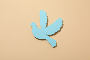 International day of peace or world peace day, symbol of peace - pigeon
