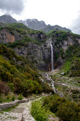 Fototapeta na wymiar Tzoumerka Waterfall
