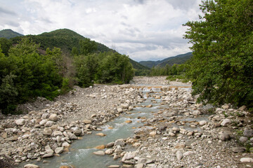 Arachthos river in mountains