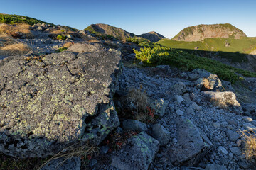 乗鞍岳_大黒岳から恵比寿岳と摩利支天の朝