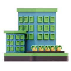 Obraz premium Urban Farming 3D Illustration