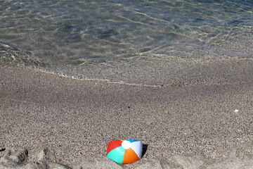 Obraz premium Sandy beach on the Mediterranean Sea