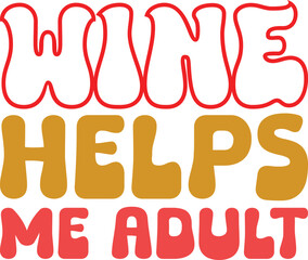 Wine retro svg design 