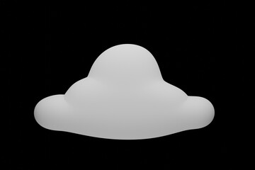 cloud computing concept on black background