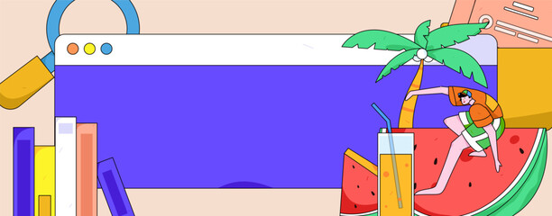 24 solar terms and great heat character flat vector concept operation hand drawn illustration
