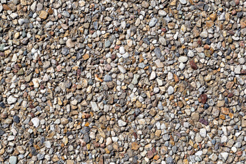 化粧砂利の洗い出し