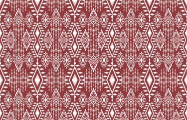 Tribal Tatttern Thai geometric ethnic oriental pattern traditional on pink and white background.Aztec style,embroidery,abstract,vector illustration.design for texture,fabric,clothing,wrapping,carpet.